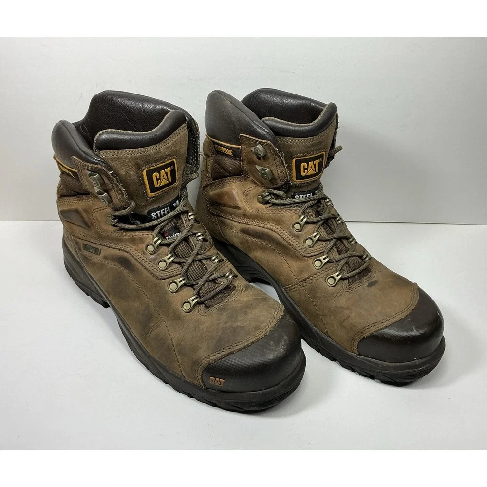 Caterpillar Diagnostic Hi Work Boot Mens Sz 11 Waterproof Thinsulate Steel Toe
